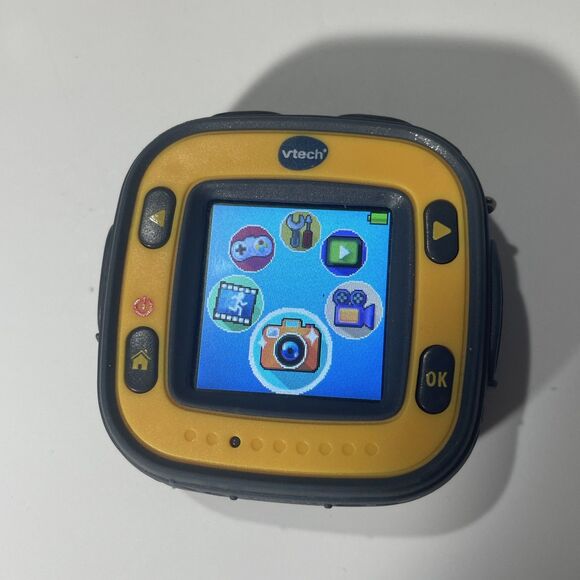 VTech Kidizoom Action Cam Yellow Sports Camera Tested Working Charging Cable - Picture 5 of 10